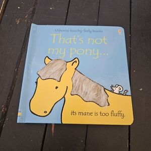 Usborne NEW Touchy-Feely Board Book - That's Not My Pony Interactive Blue Learn